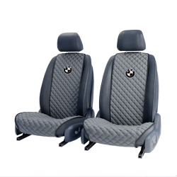 Комплект передних серых накидок с вышивкой 